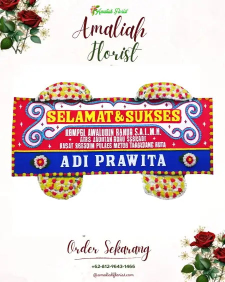 Papan Bunga Ucapan Selamat simpang tiga