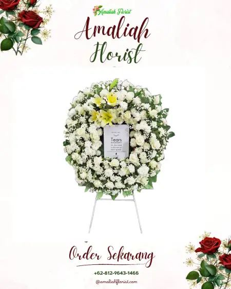 Krans Bunga Duka simpang tiga